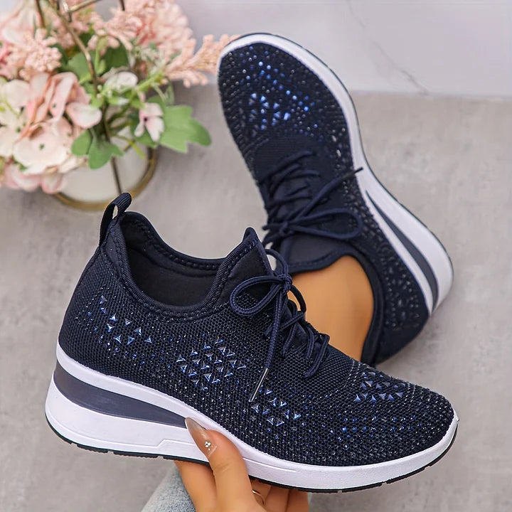 Élodie – Baskets scintillantes à allure raffinée