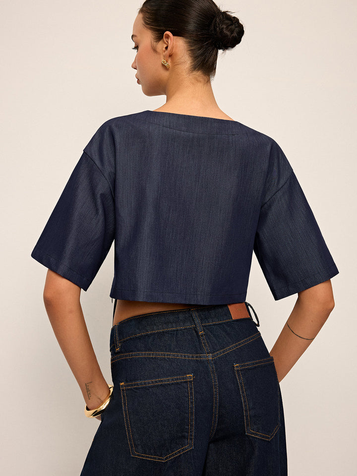 Tie-Front Crop Top