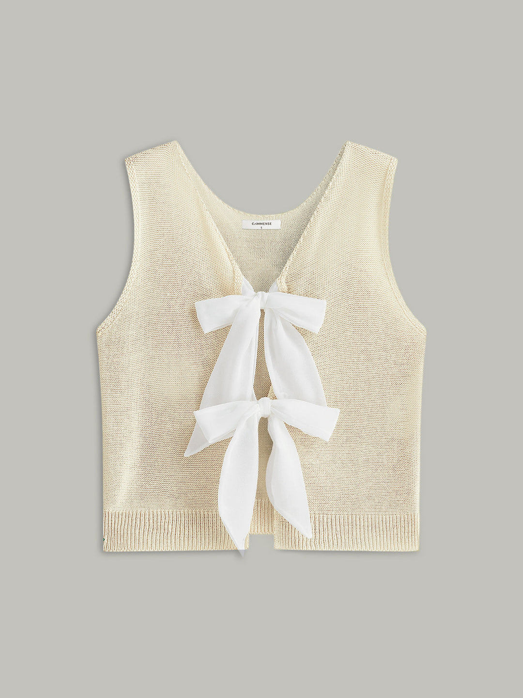 Bow Tie Knit Top