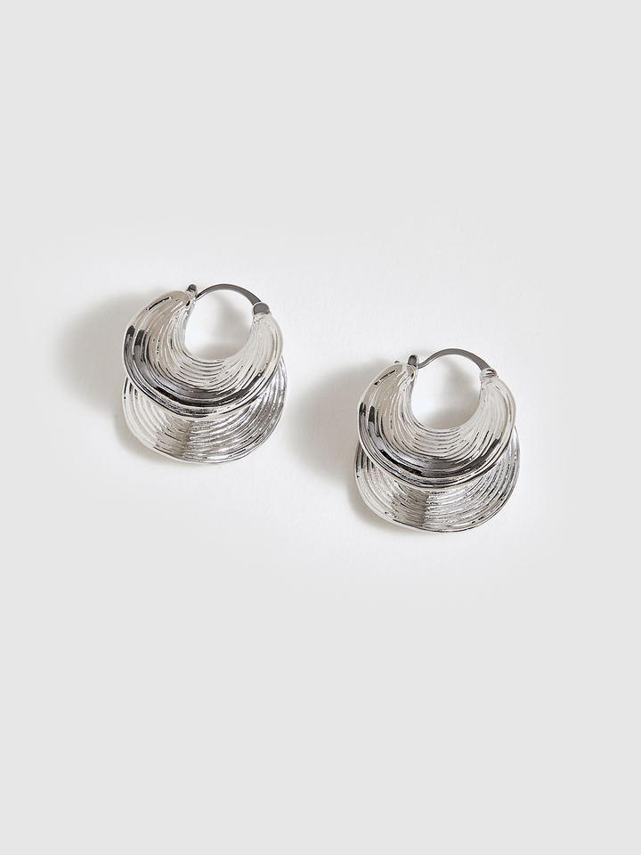 Textured Hoop Earrings